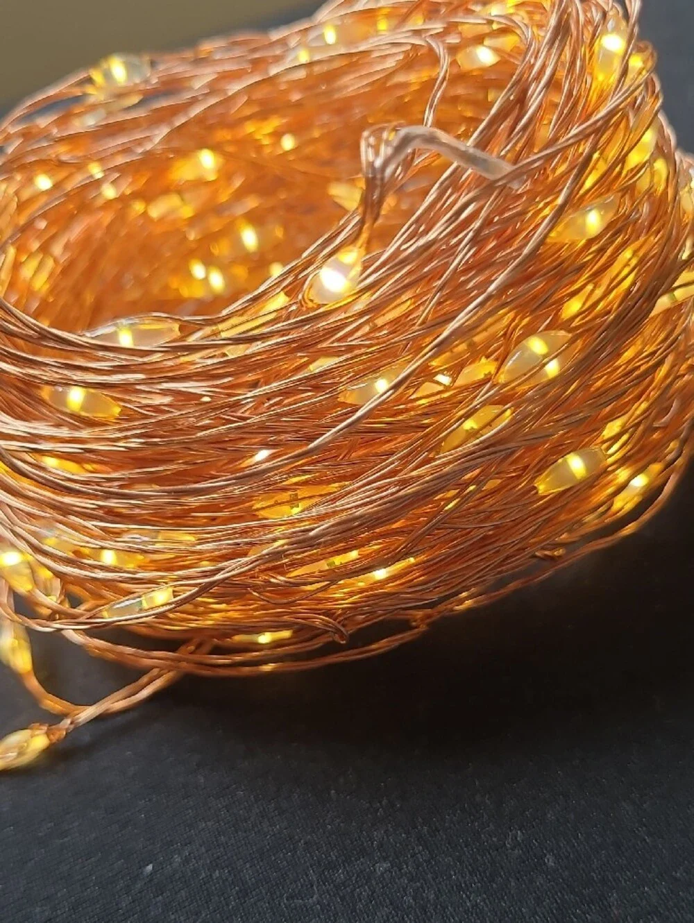 Warm White Copper LED  Starry String Lights